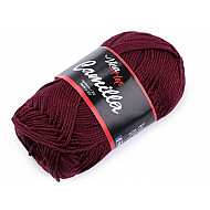 Fir de tricotat Camilla, 50 g - bordo