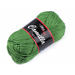 Fir de tricotat Camilla, 50 g - verde crud