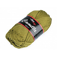 Fir de tricotat Camilla, 50 g - verde kaki