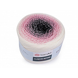 Fir de tricotat Flowers merino, 225 g, crem deschis