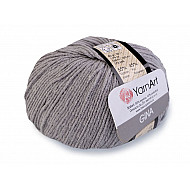 Fir de tricotat Gina / Jeans, 50 g - gri porumbel