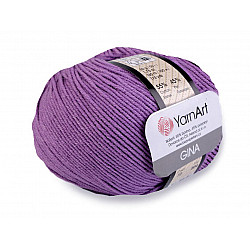 Fir de tricotat Gina / Jeans, 50 g - violet