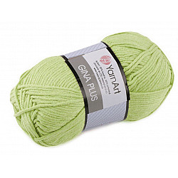 Fir de tricotat Gina Plus, 100 g - verde tei