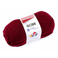 Fir de tricotat Gloria, 50 g - bordo