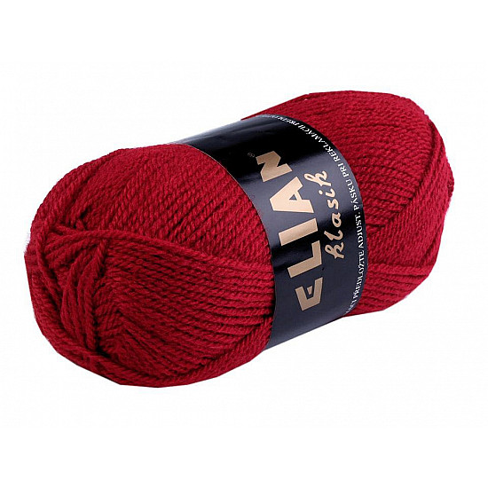 Fir de tricotat Klasik, 50 g - bordo deschis