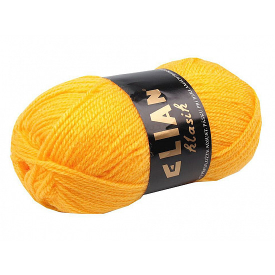 Fir de tricotat Klasik, 50 g - galben