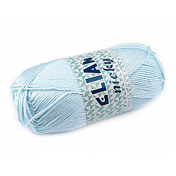 Fir de tricotat Nicky, 50 g - bleu gheață