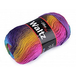 Fir de tricotat Waltz, 100 g, multicolor