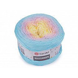 Fir de tricotat din bumbac Rosegarden, 250 g, bleu nu-mă-uita