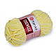 Fir de tricotat plușat Chenille, 100 g, galben deschis