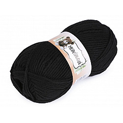 Fir de tricotat ursuleț, 100g - negru