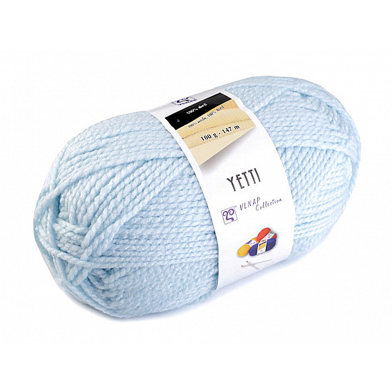 Fir de tricotat Yetti, 100 g - bleu nu-mă-uita