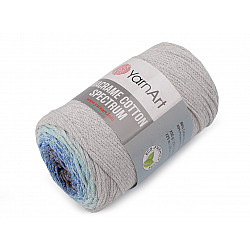 Fire de tricotat Macrame Cotton Spectrum 250 g, gri foarte deschis