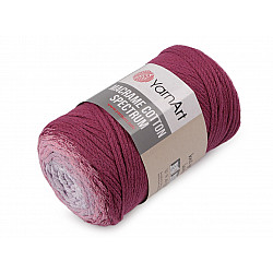 Fire de tricotat Macrame Cotton Spectrum 250 g, vișiniu fuchsia