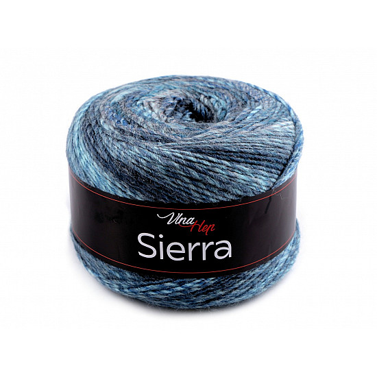 Fire de tricotat Sierra 150 g, albastru