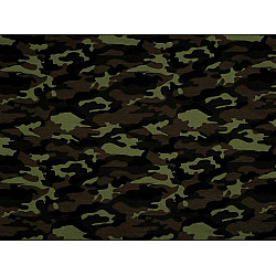 Tricot bumbac la metru, verde camuflaj