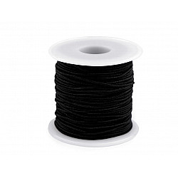 Elastic rotund, Ø1,2 mm, negru, 45 m