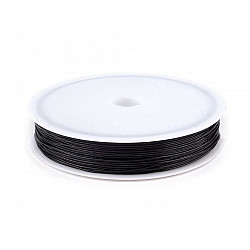 Fir elastic rotund, Ø0,4-0,6 mm, negru