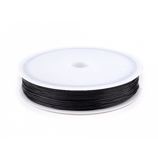 Fir elastic rotund, Ø0,4-0,6 mm, negru