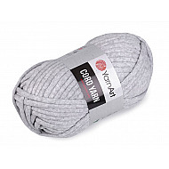 Fir de tricotat Cord Yarn, 250 g - gri foarte deschis - melanj