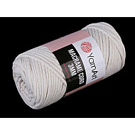 Fir de tricotat / croșetat Macrame Cord, 250 g - ecru deschis