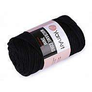 Fir de tricotat / croșetat Macrame Cord, 250 g - negru