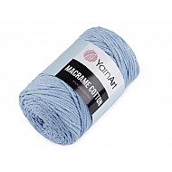 Fir de tricotat / croșetat Macrame Cotton, 250 g - albastru deschis