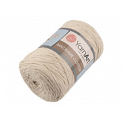 Fir de tricotat / croșetat Macrame Cotton, 250 g - bej