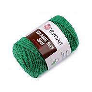 Fir de tricotat / croșetat Macrame Rope, 3 mm, 250 g - verde