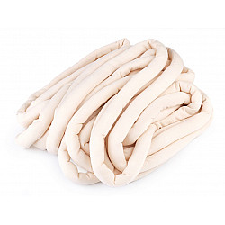 Fir tubular cu umplutură Marshmallow la metru, 250 g - bej deschis