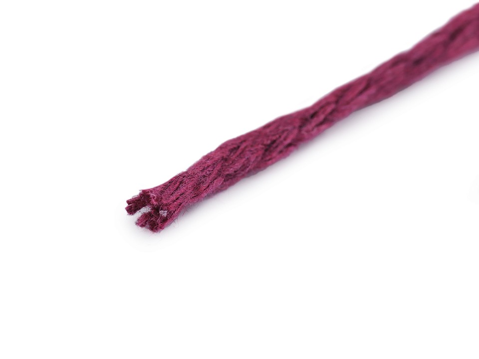 Fire de tricotat Macrame Cotton Spectrum 250 g, vișiniu fuchsia