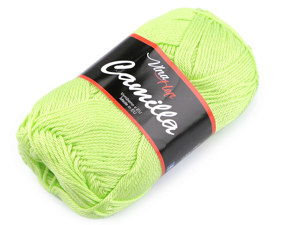 Fir de tricotat Camilla, 50 g - verde deschis