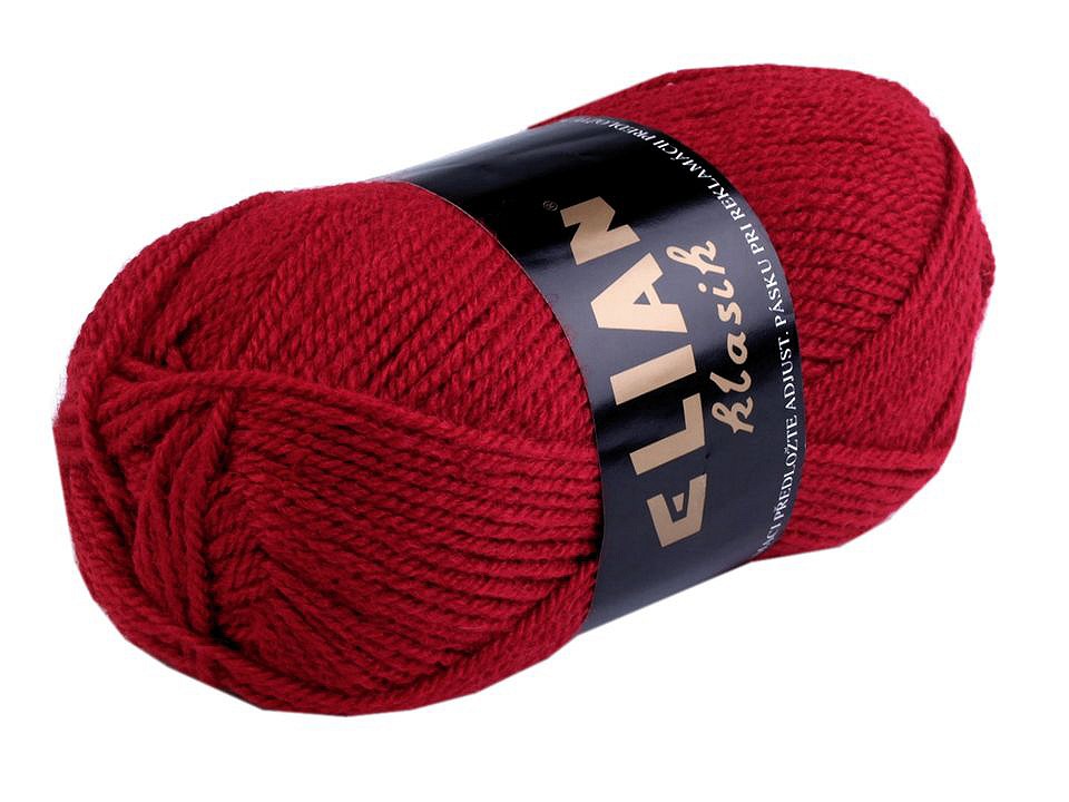 Fir de tricotat Klasik, 50 g - bordo deschis