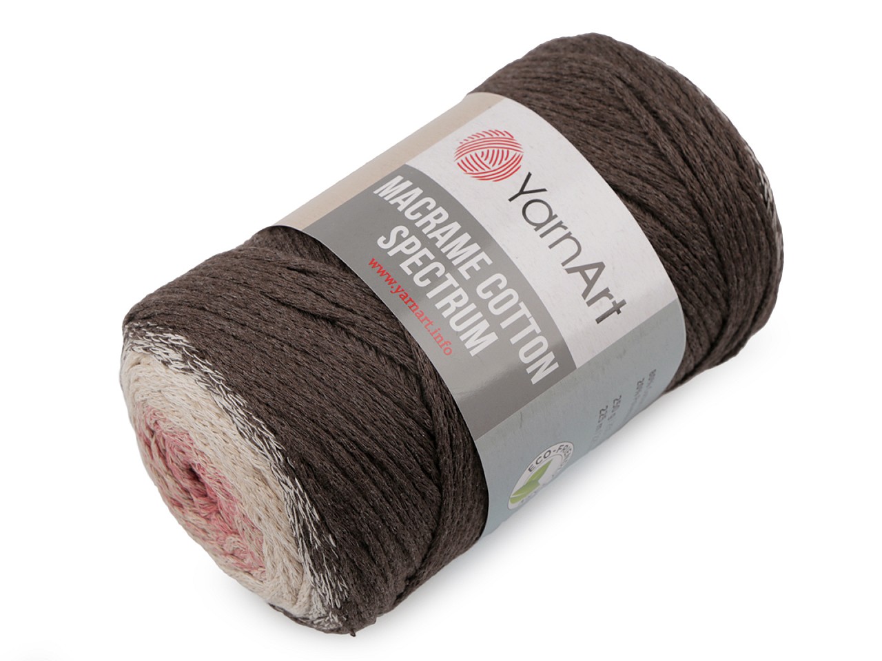 Fire de tricotat Macrame Cotton Spectrum 250 g, maro închis