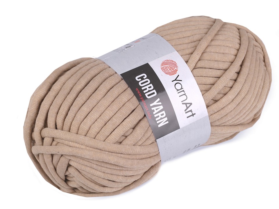 Fir de tricotat Cord Yarn, 250 g - bej